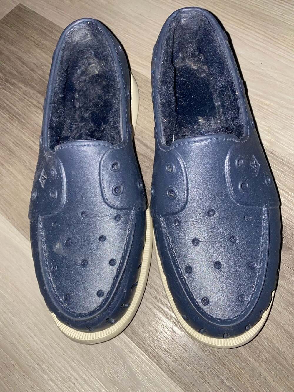 Sperry Men's Authentic Original Float Cozy Lined Boat Shoes Navy Blue Sz 10